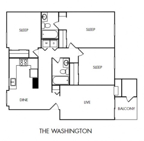 Ridgetop Apartments Washington Floor Plan